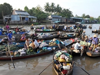 Cai Rang Floating Market and Pagodas Tour