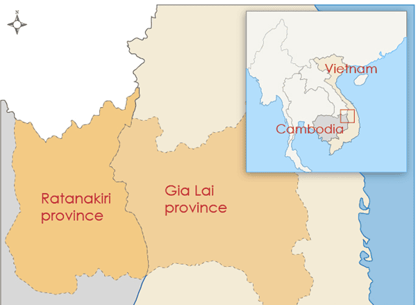 Gia Lai-map-Vietnam